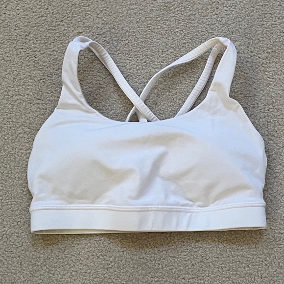 Lululemon Energy Bra White Size 6 - Picture 3 of 5